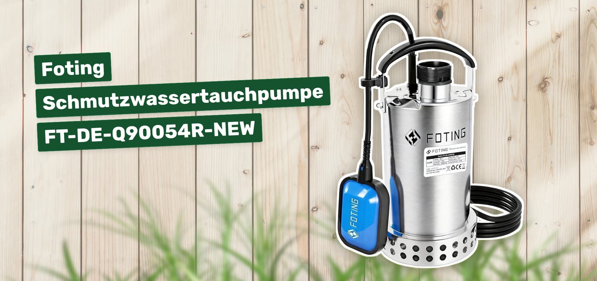 Foting Schmutzwassertauchpumpe FT-DE-Q90054R-NEW