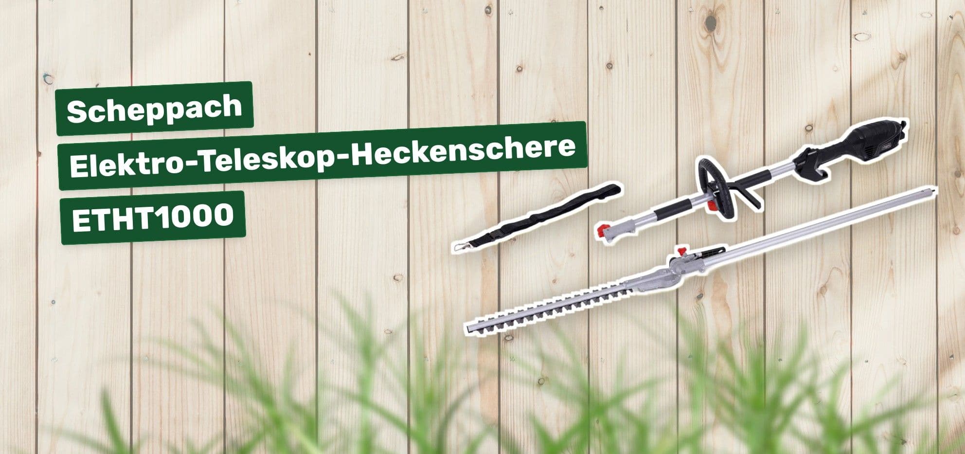 Scheppach Elektro-Teleskop-Heckenschere ETHT1000