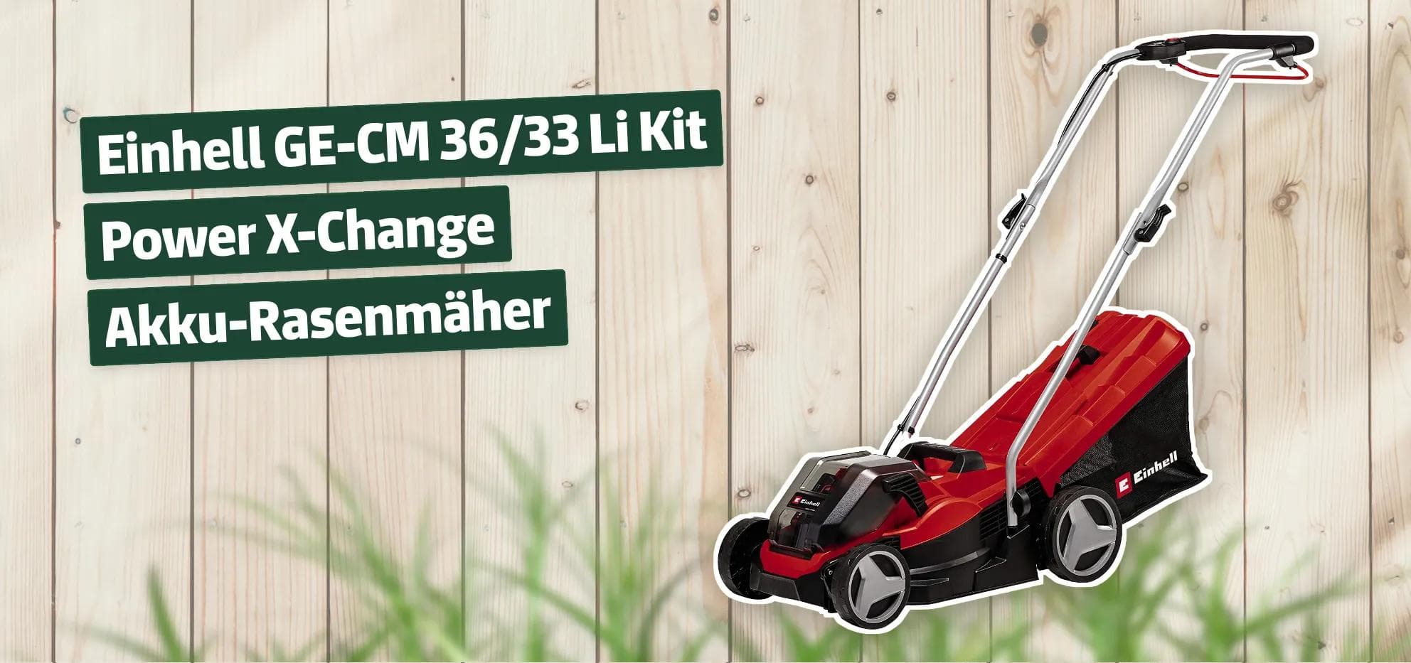 Einhell GE-CM 36/33 Li Kit Power X-Change Akku-Rasenmäher