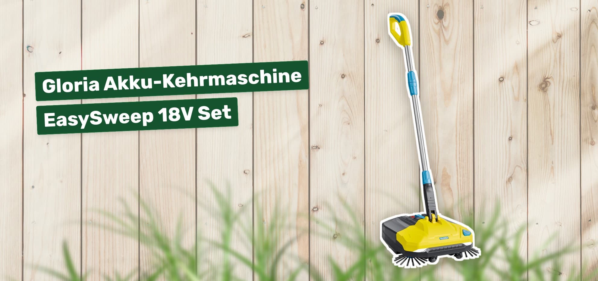 Gloria Akku-Kehrmaschine EasySweep 18V Set