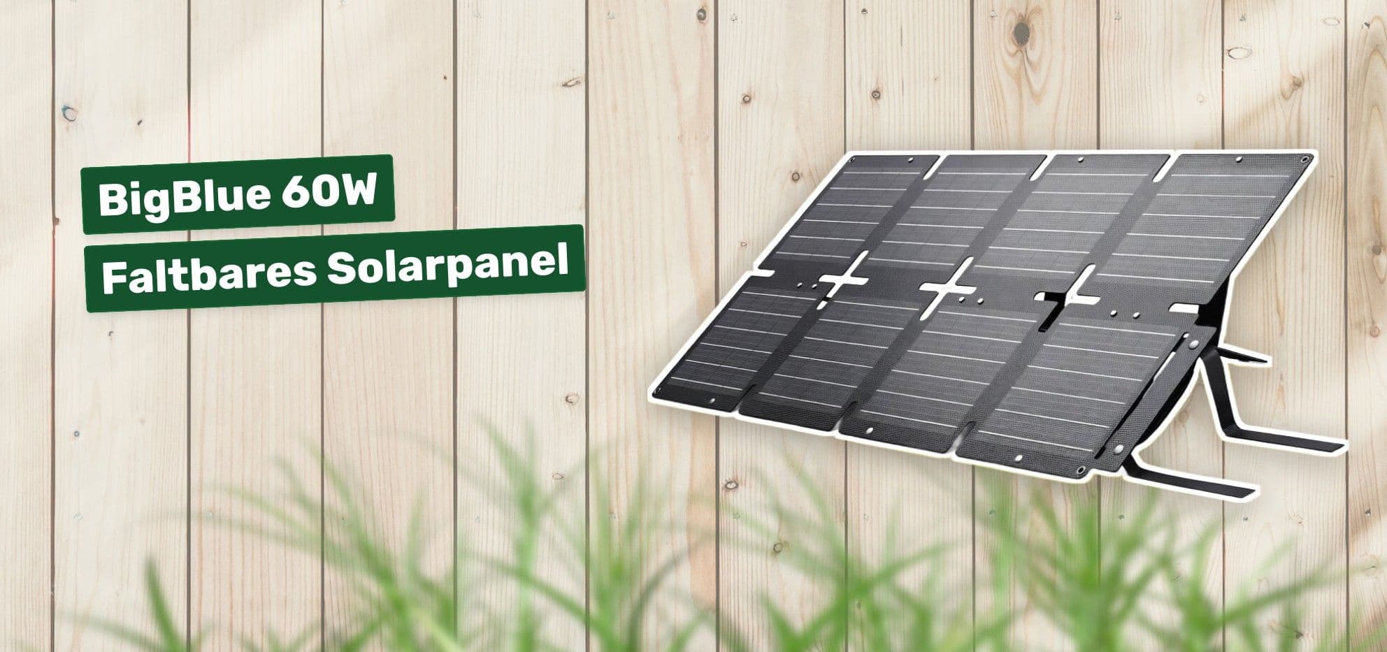 BigBlue 60W Faltbares Solarpanel