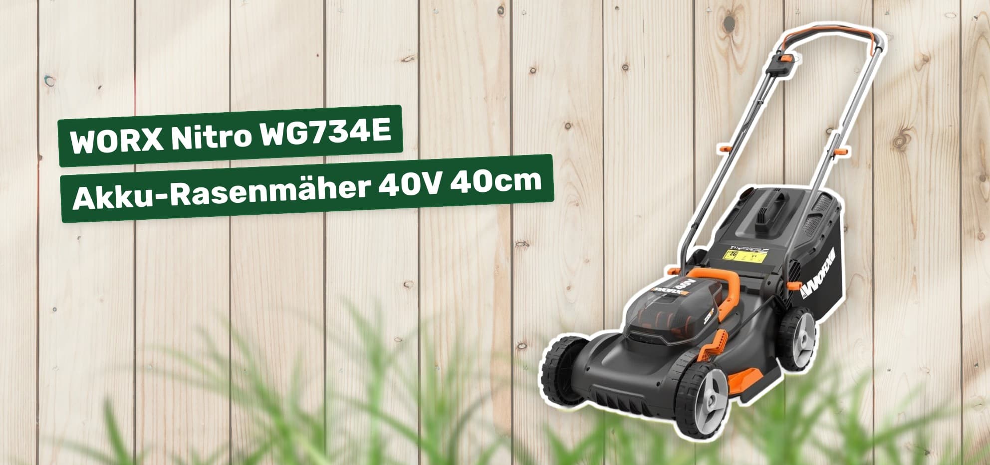 Worx Nitro WG734E Akku-Rasenmäher 40V 40cm