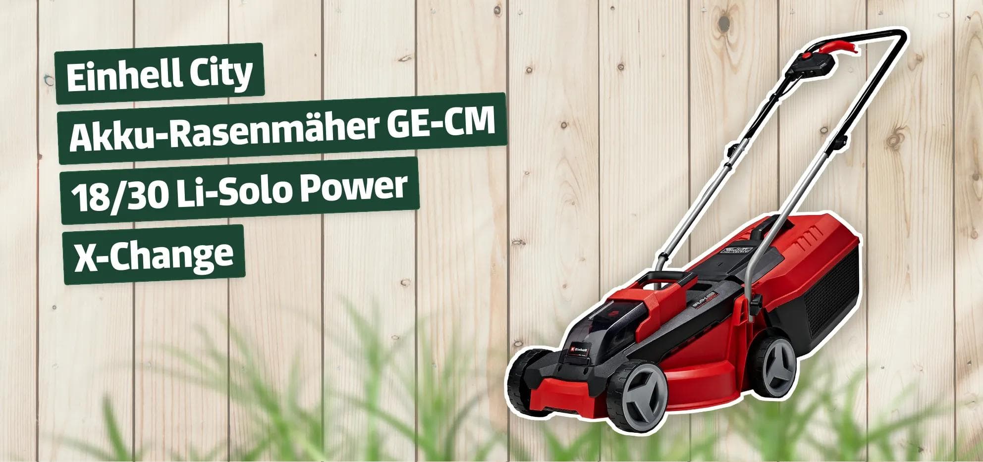 Einhell City Akku-Rasenmäher GE-CM 18/30 Li-Solo Power X-Change