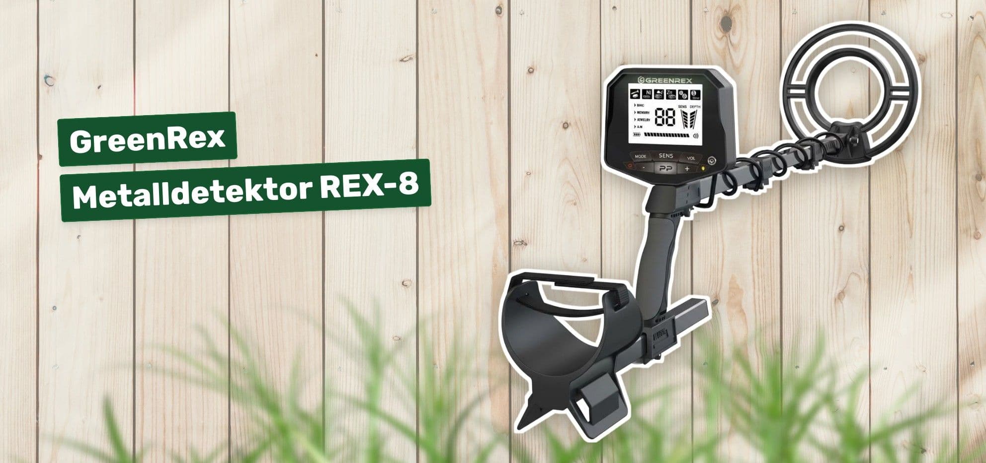 GreenRex Metalldetektor REX-8