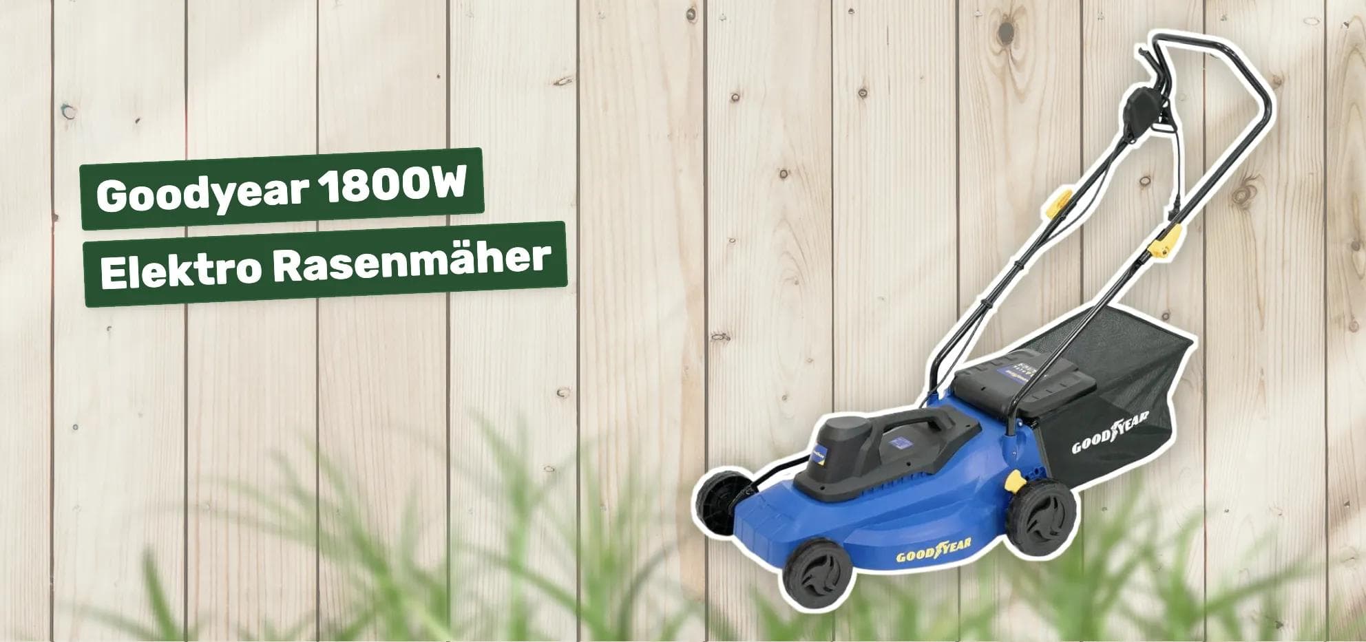 Goodyear 1800W Elektro Rasenmäher