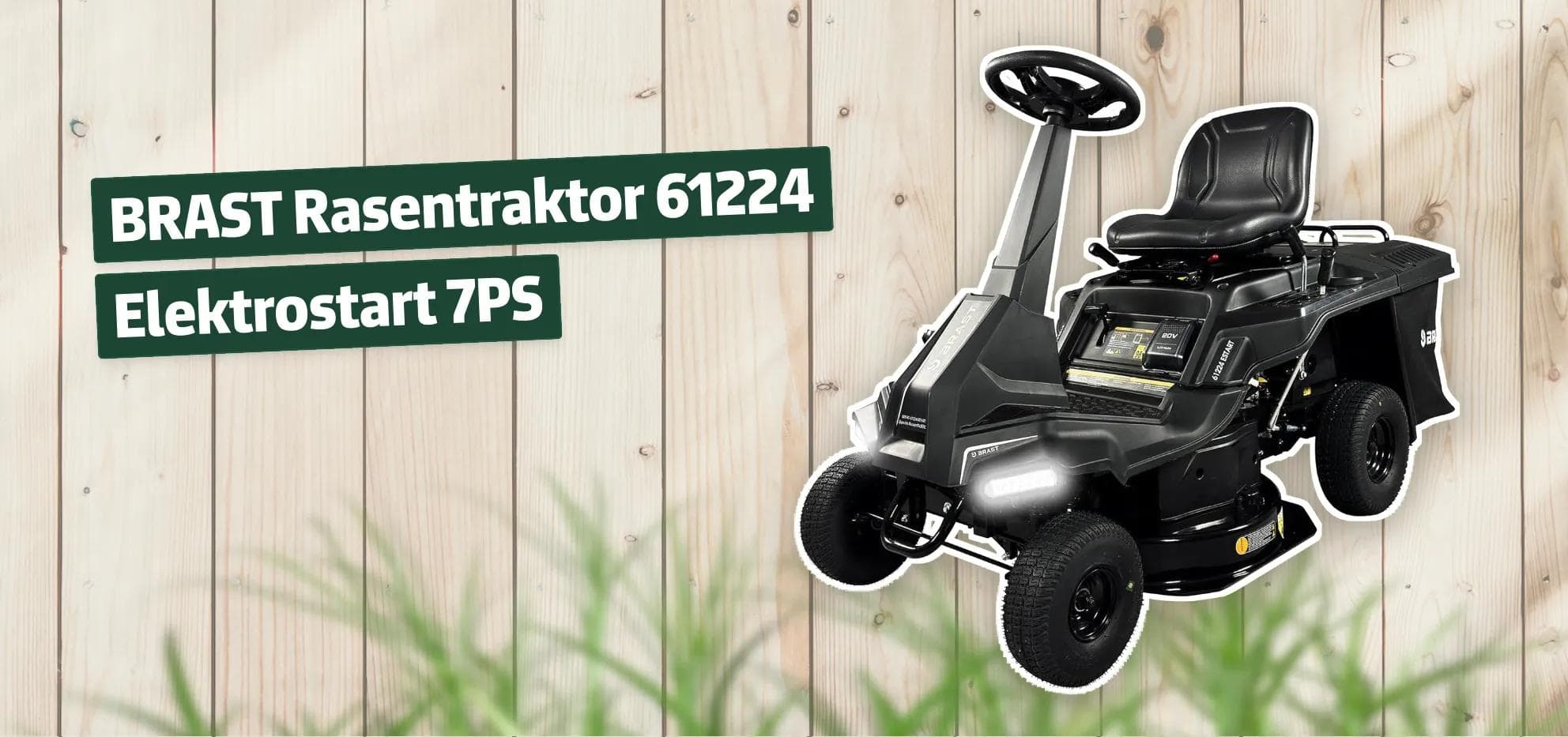 BRAST Rasentraktor 61224 Elektrostart 7PS