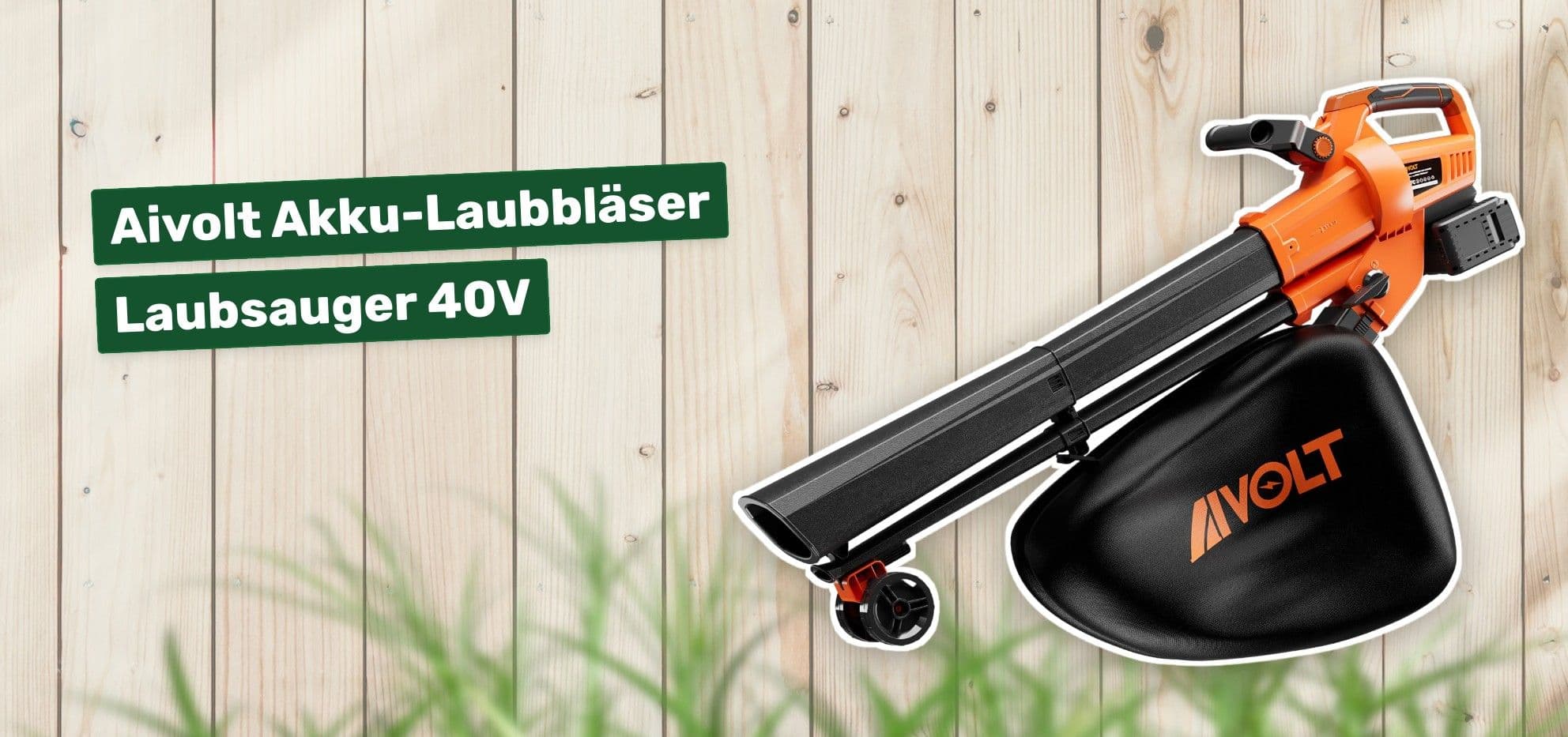 Aivolt Akku-Laubbläser Laubsauger 40V