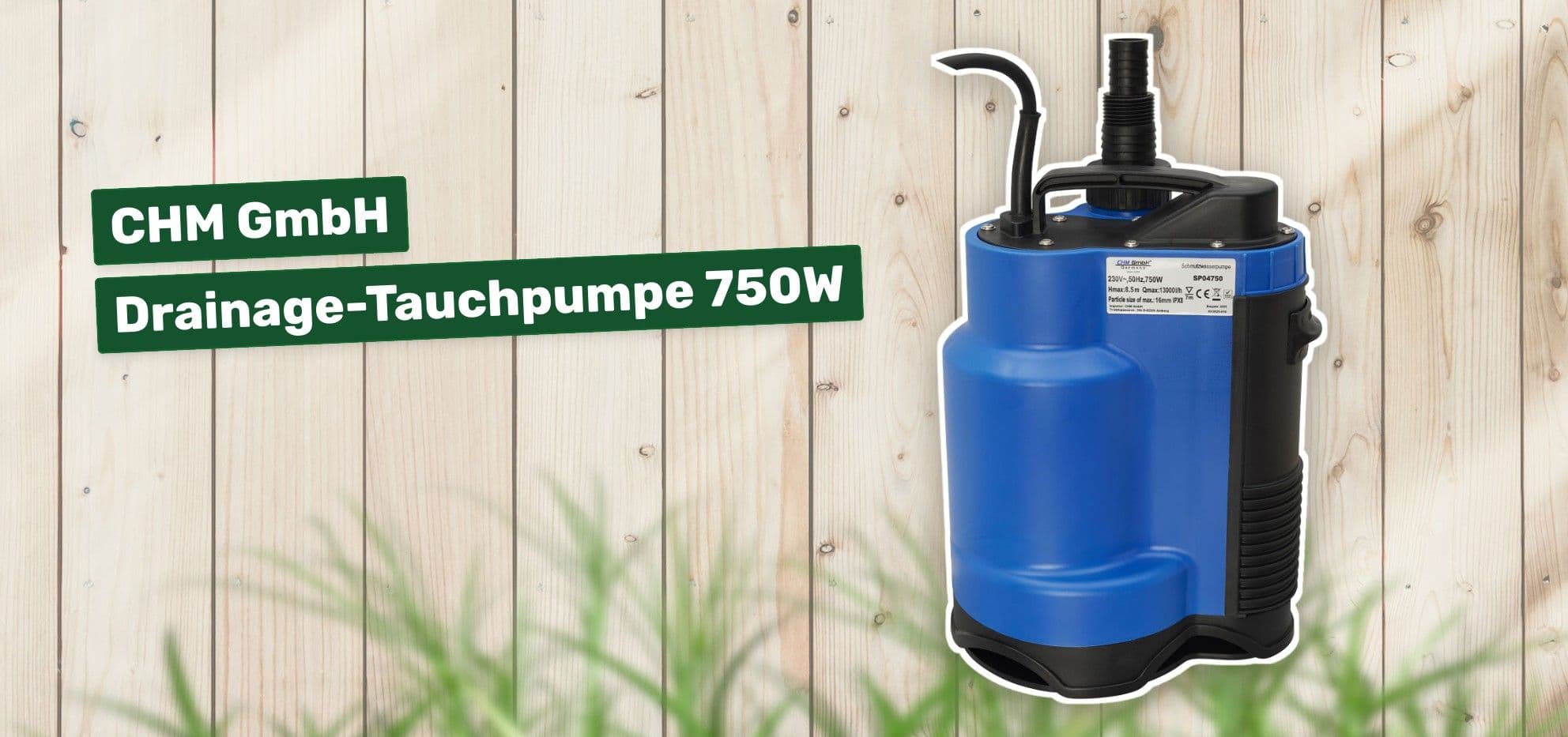 CHM GmbH Drainage-Tauchpumpe 750W