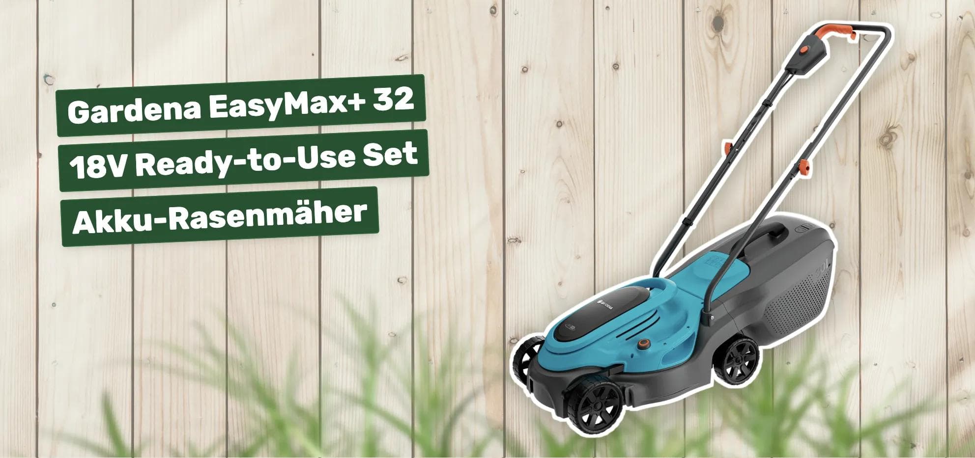 Gardena EasyMax+ 32 18V Ready-to-Use Set Akku-Rasenmäher