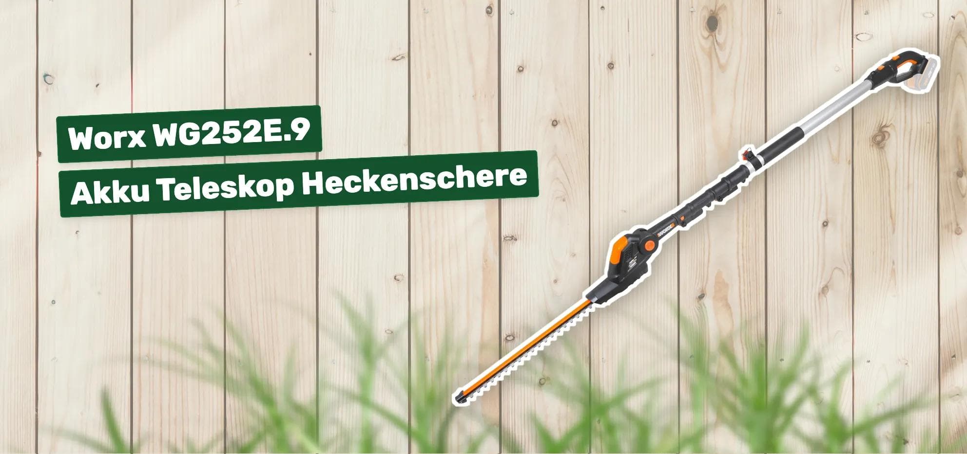 Worx WG252E.9 Akku Teleskop Heckenschere