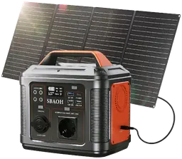 Sbaoh Powerstation P302 296Wh 300W mit 60W Solarpanel