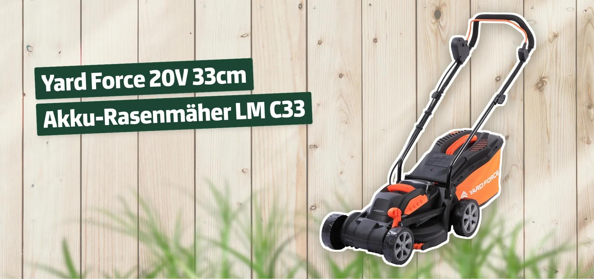 Yard Force 20V 33cm Akku-Rasenmäher LM C33