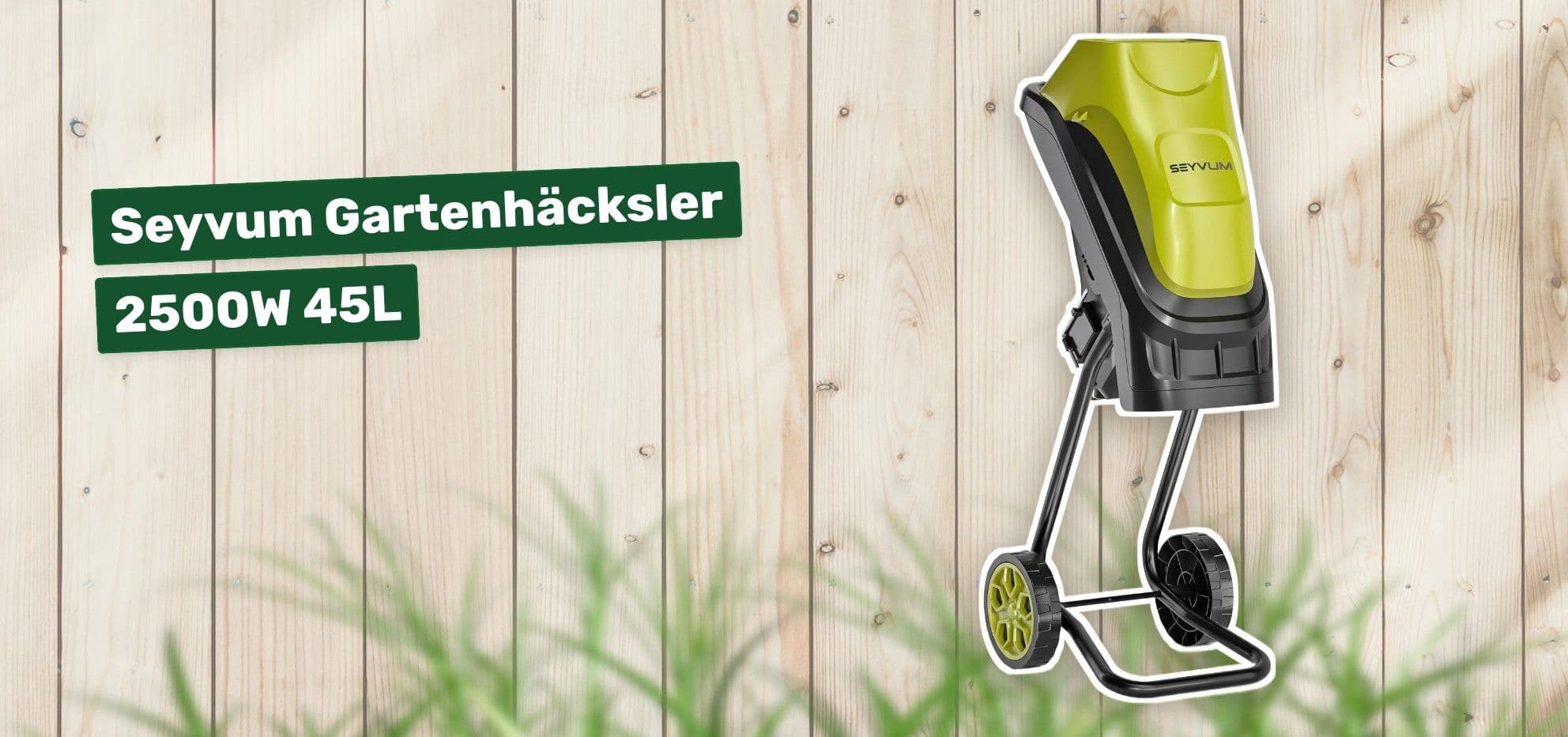 Seyvum Gartenhäcksler 2500W 45L