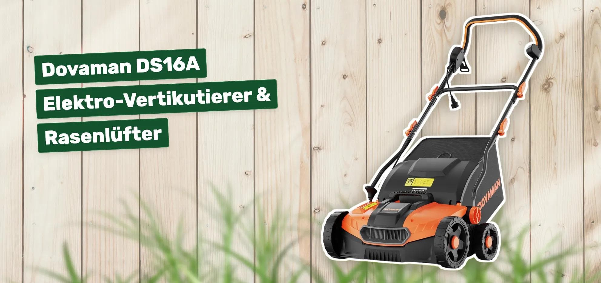 Dovaman DS16A Elektro-Vertikutierer & Rasenlüfter