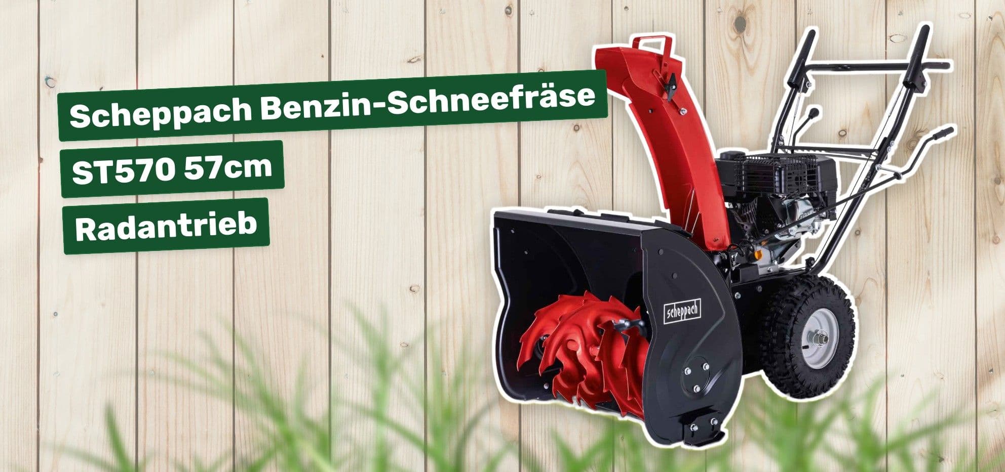 Scheppach Benzin-Schneefräse ST570 57cm Radantrieb