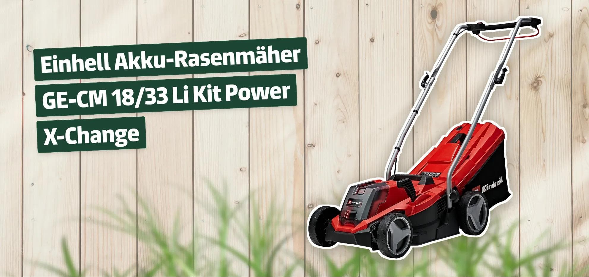Einhell Akku-Rasenmäher GE-CM 18/33 Li Kit Power X-Change