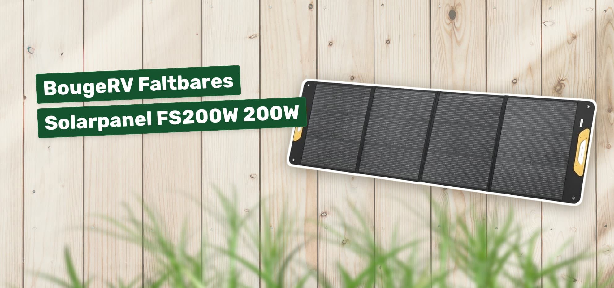 BougeRV Faltbares Solarpanel FS200W 200W