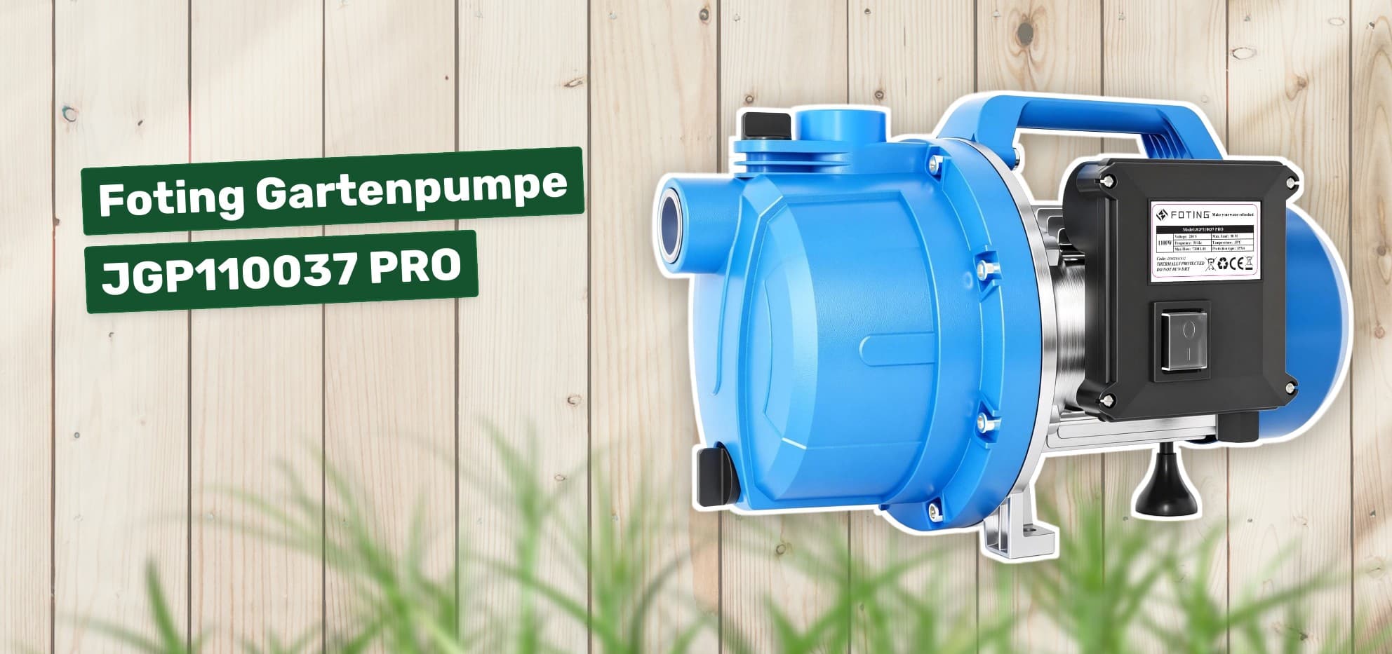 Foting Gartenpumpe JGP110037 PRO
