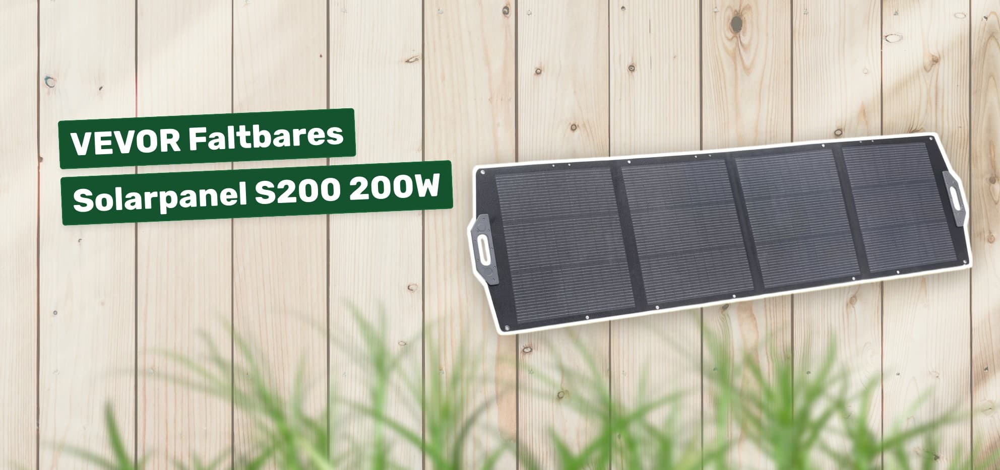 VEVOR Faltbares Solarpanel S200 200W