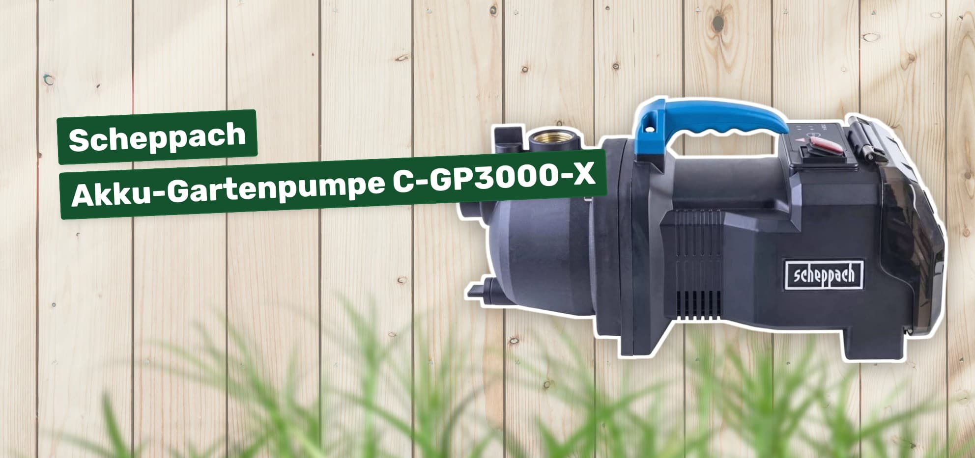 Scheppach Akku-Gartenpumpe C-GP3000-X