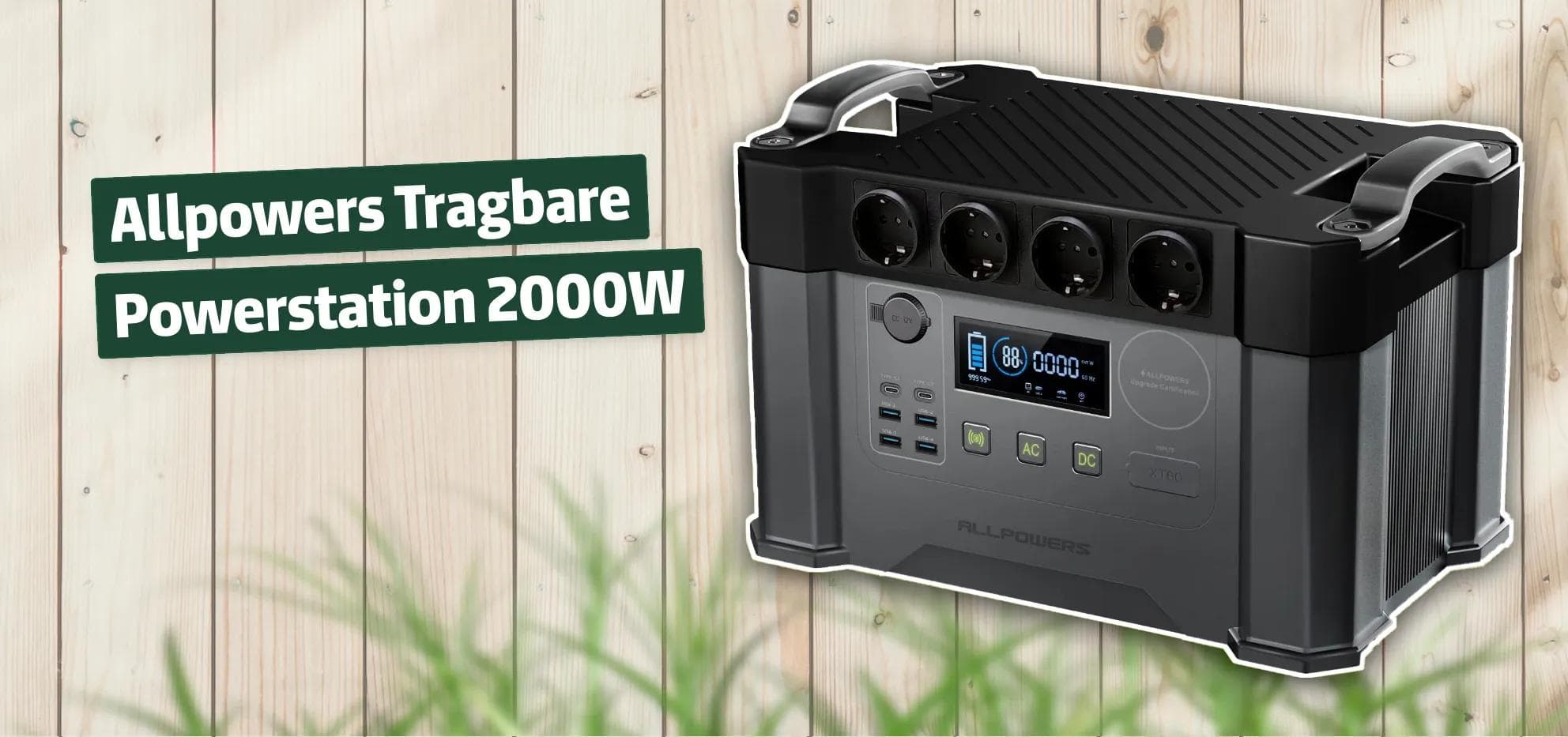 Allpowers Tragbare Powerstation 2000W
