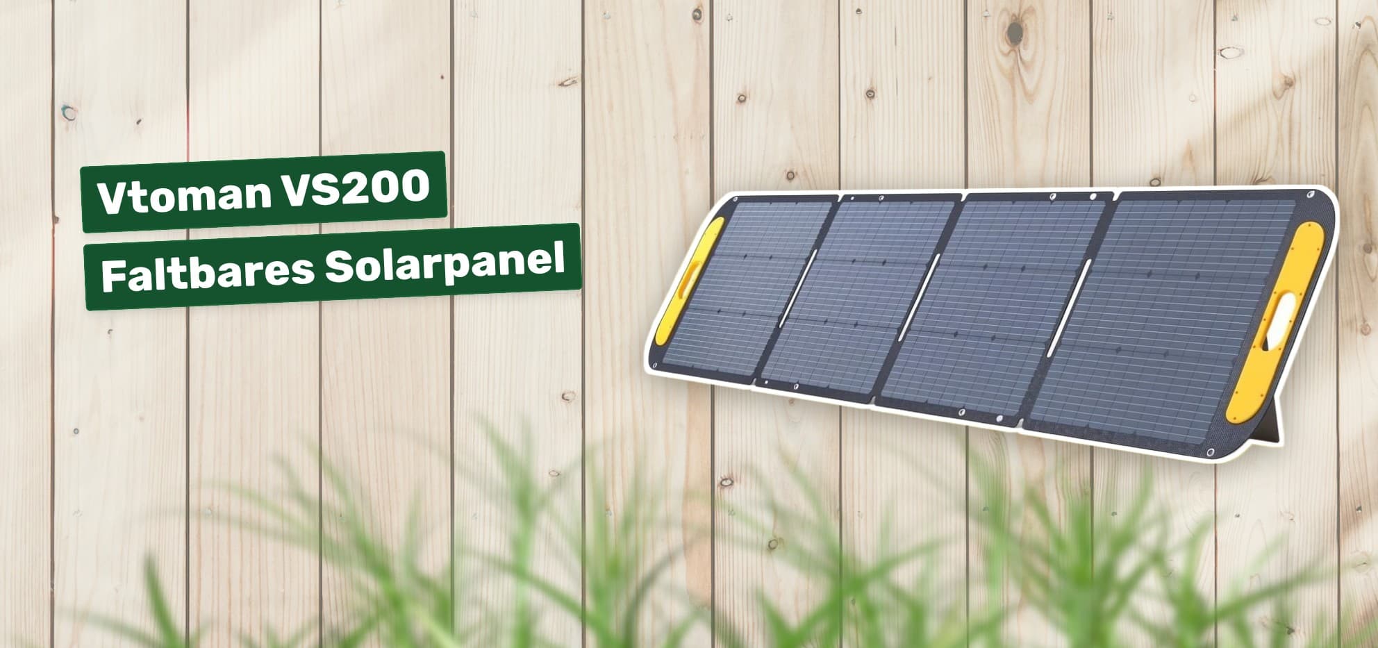Vtoman VS200 Faltbares Solarpanel
