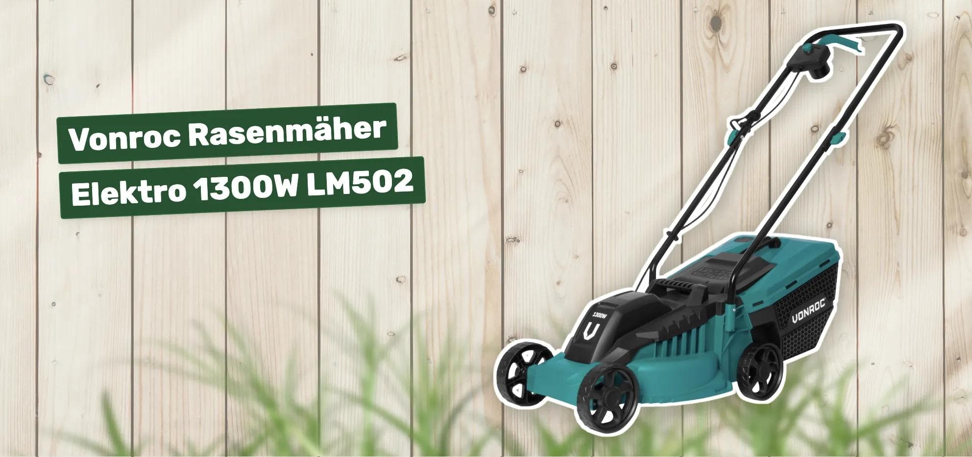 Vonroc Rasenmäher Elektro 1300W LM502