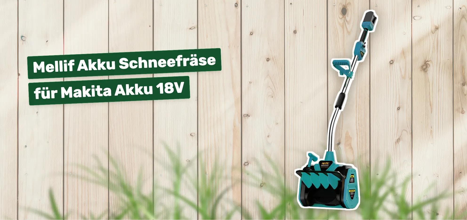 Mellif Akku Schneefräse für Makita Akku 18V