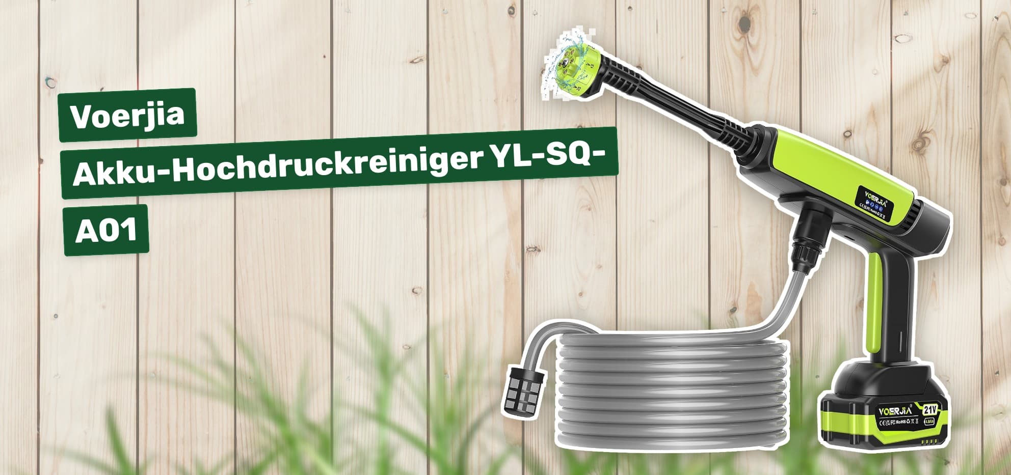 Voerjia Akku-Hochdruckreiniger YL-SQ-A01