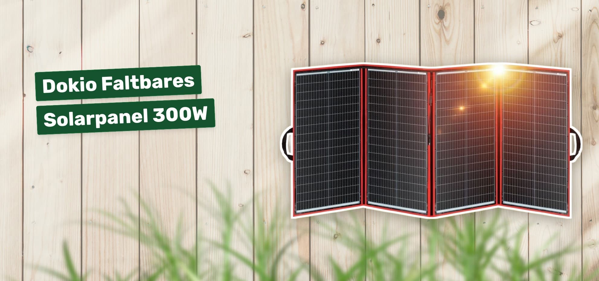 Dokio Faltbares Solarpanel 300W