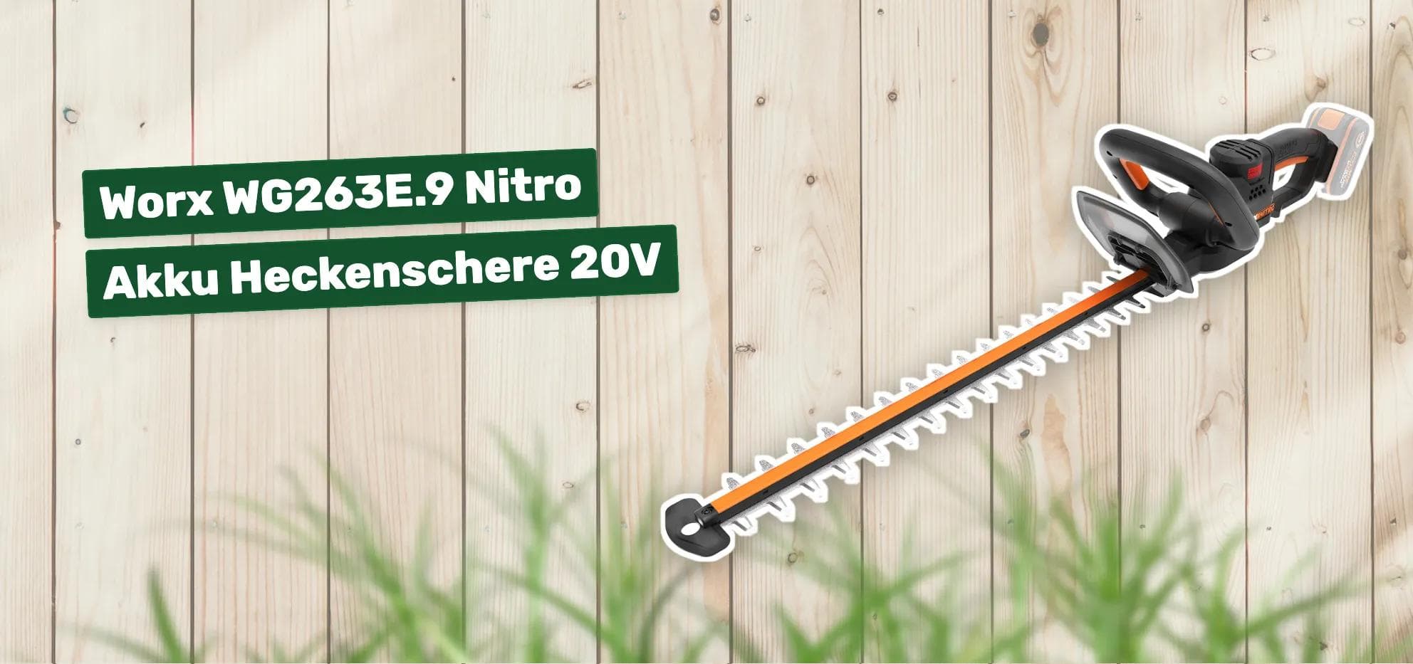 Worx WG263E.9 Nitro Akku Heckenschere 20V