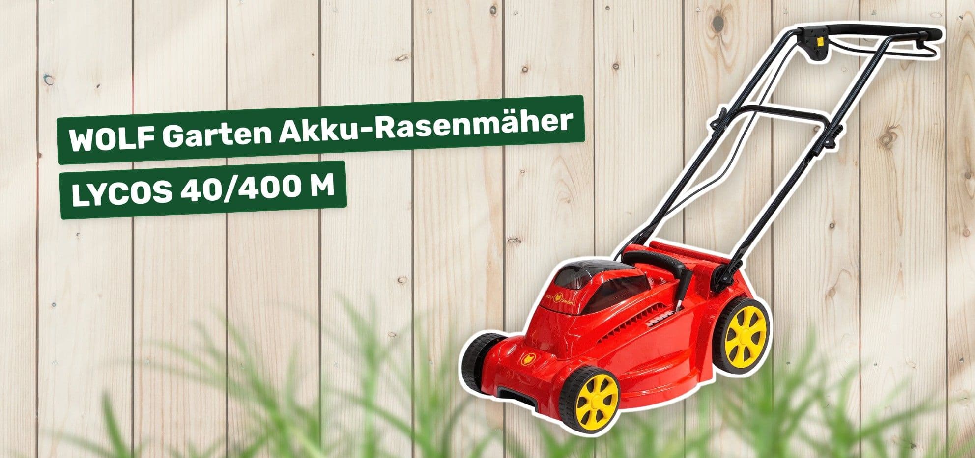 WOLF Garten Akku-Rasenmäher LYCOS 40/400 M