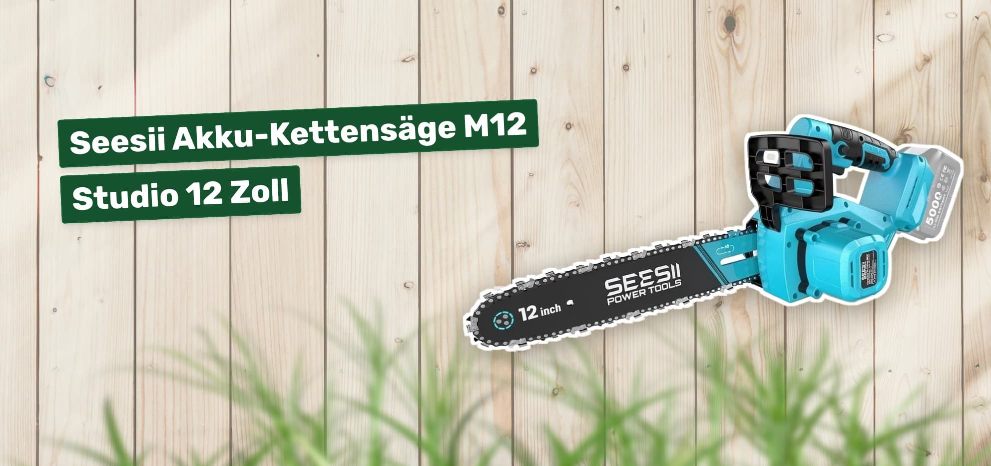 Seesii Akku-Kettensäge M12 Studio 12 Zoll