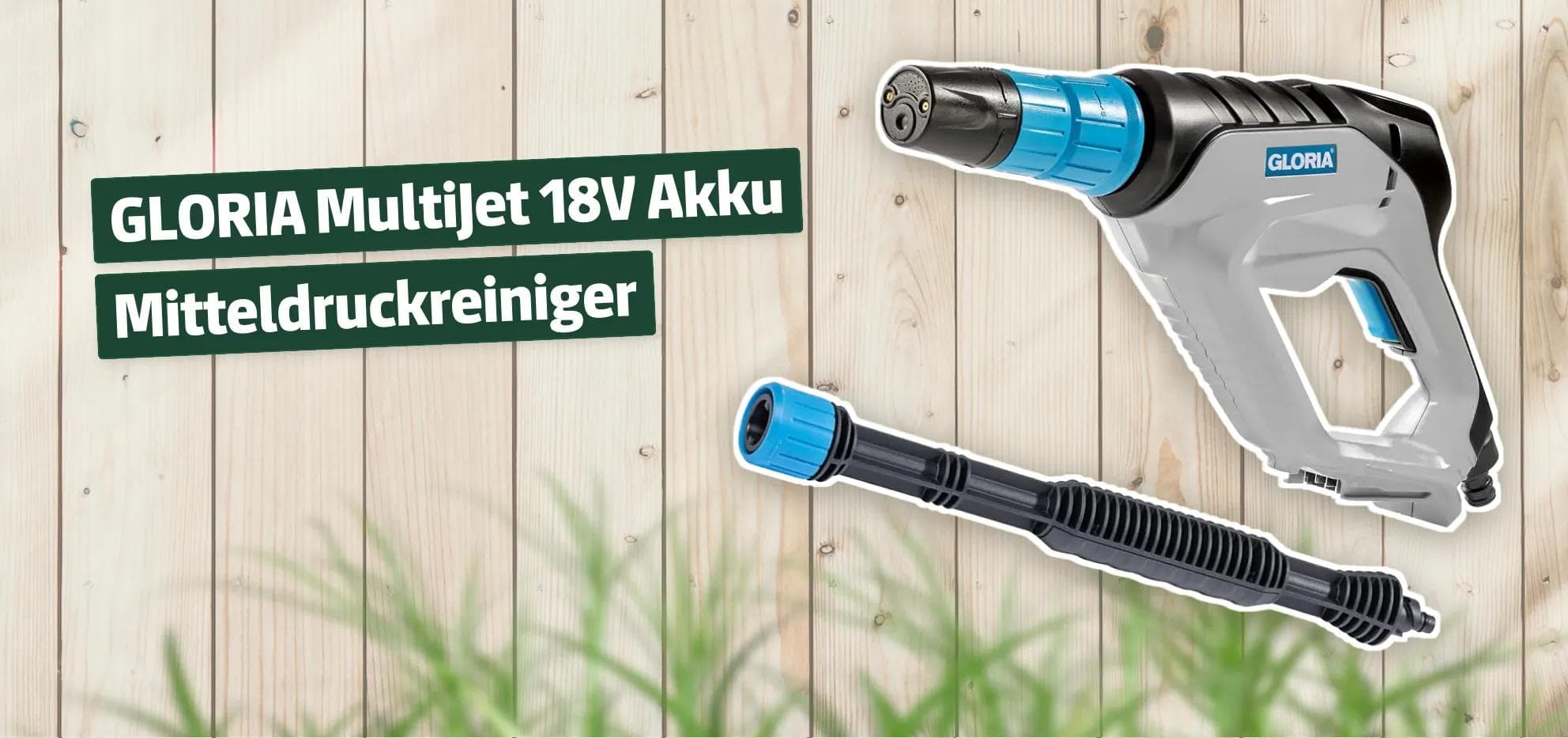 GLORIA MultiJet 18V Akku Mitteldruckreiniger