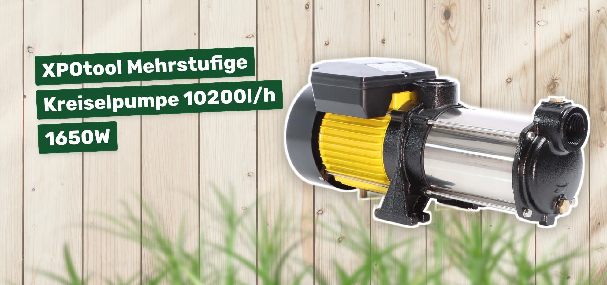 XPOtool Mehrstufige Kreiselpumpe 10200l/h 1650W