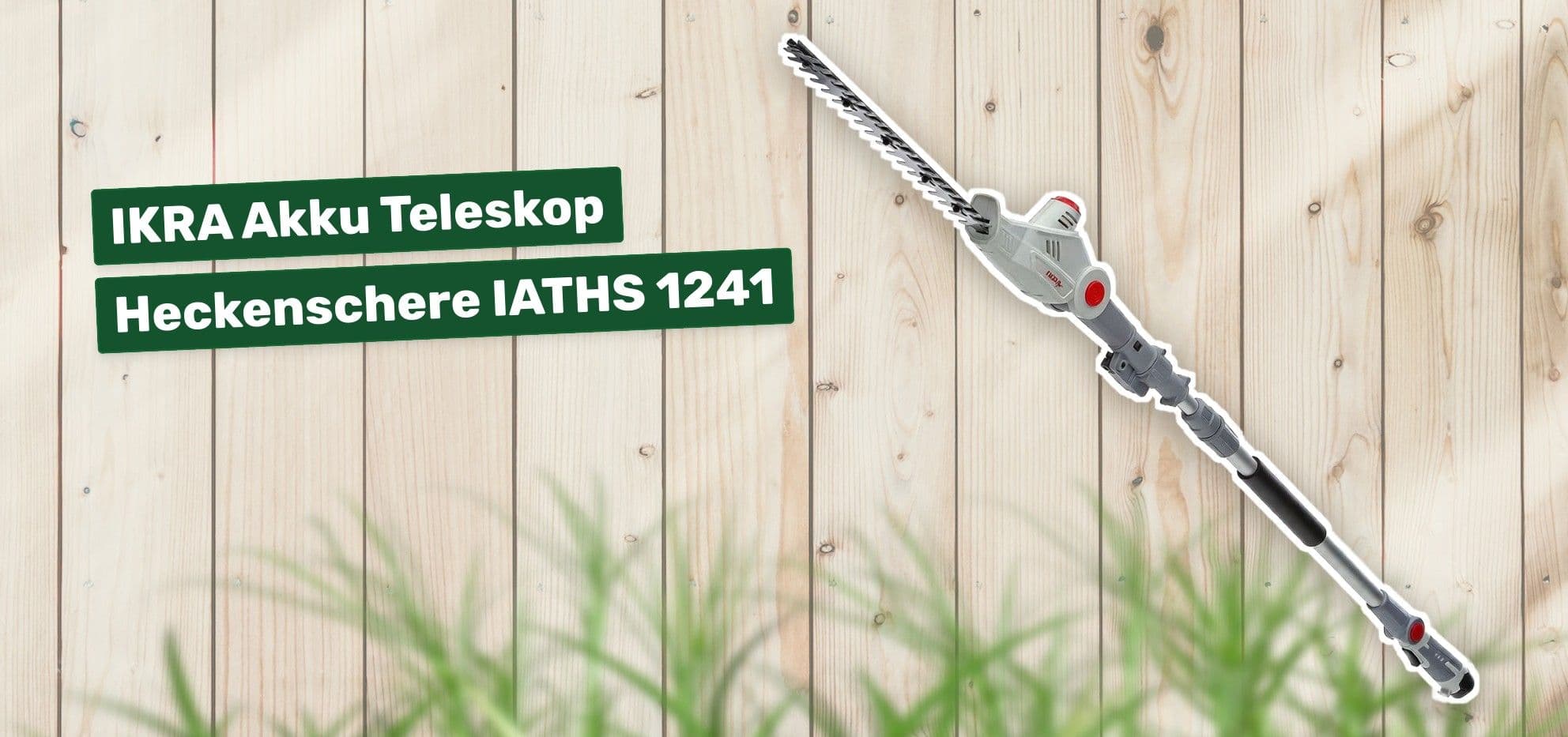 IKRA Akku Teleskop Heckenschere IATHS 1241