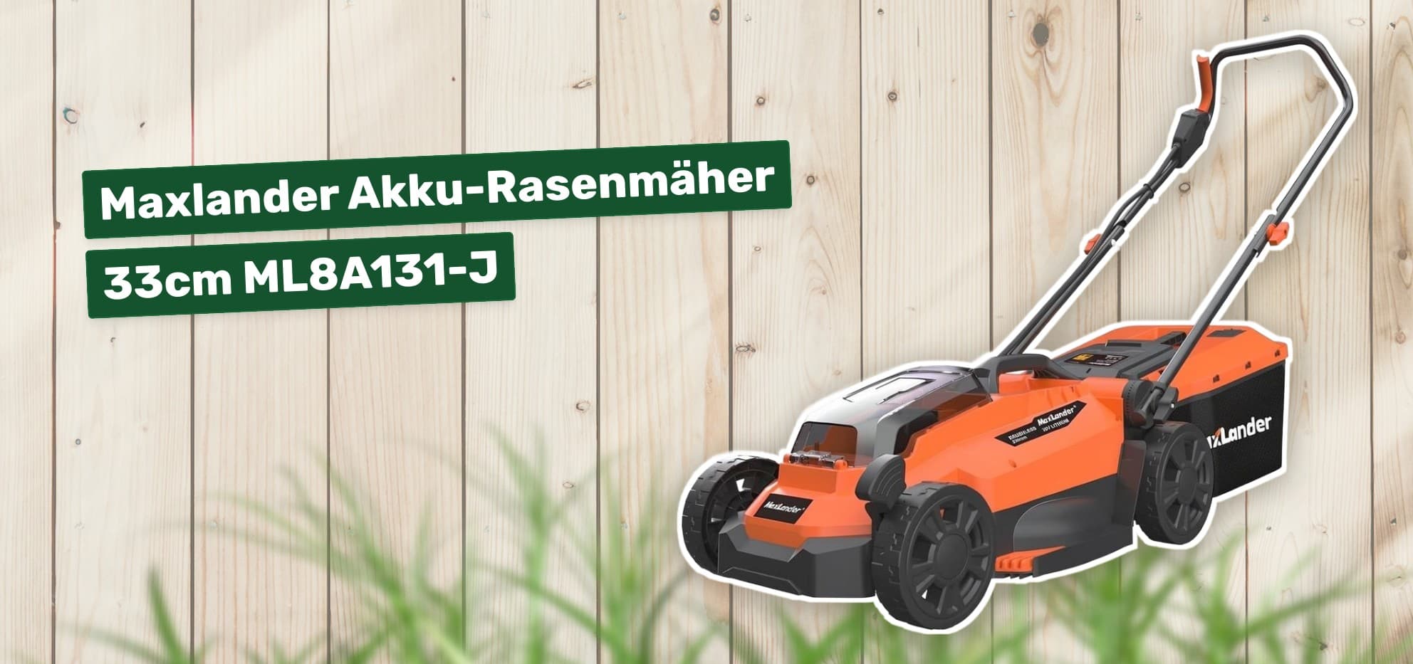 Maxlander Akku-Rasenmäher 33cm ML8A131-J