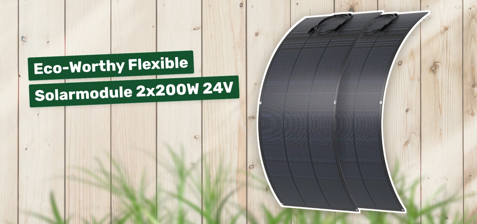 Eco-Worthy Flexible Solarmodule 2x200W 24V