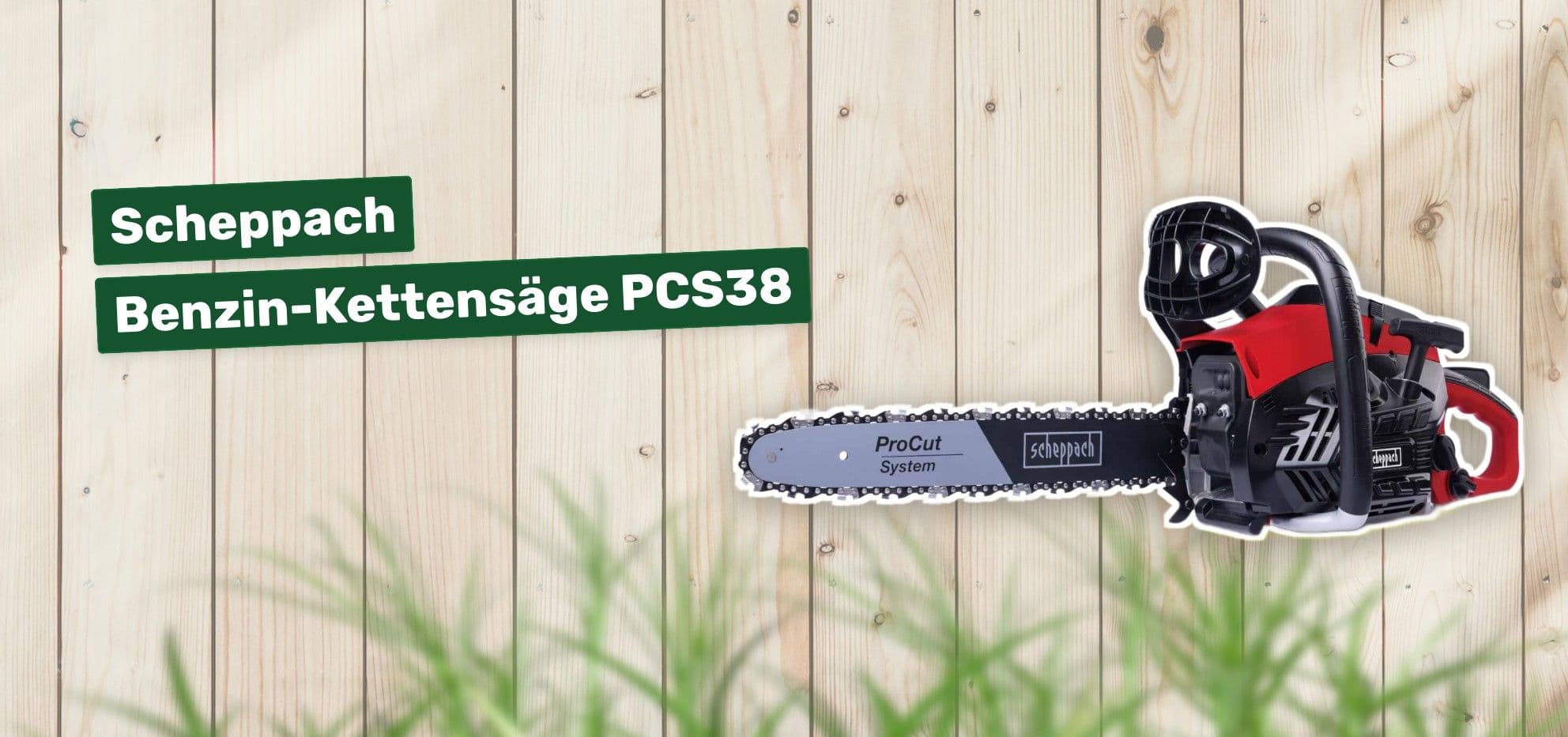 Scheppach Benzin-Kettensäge PCS38