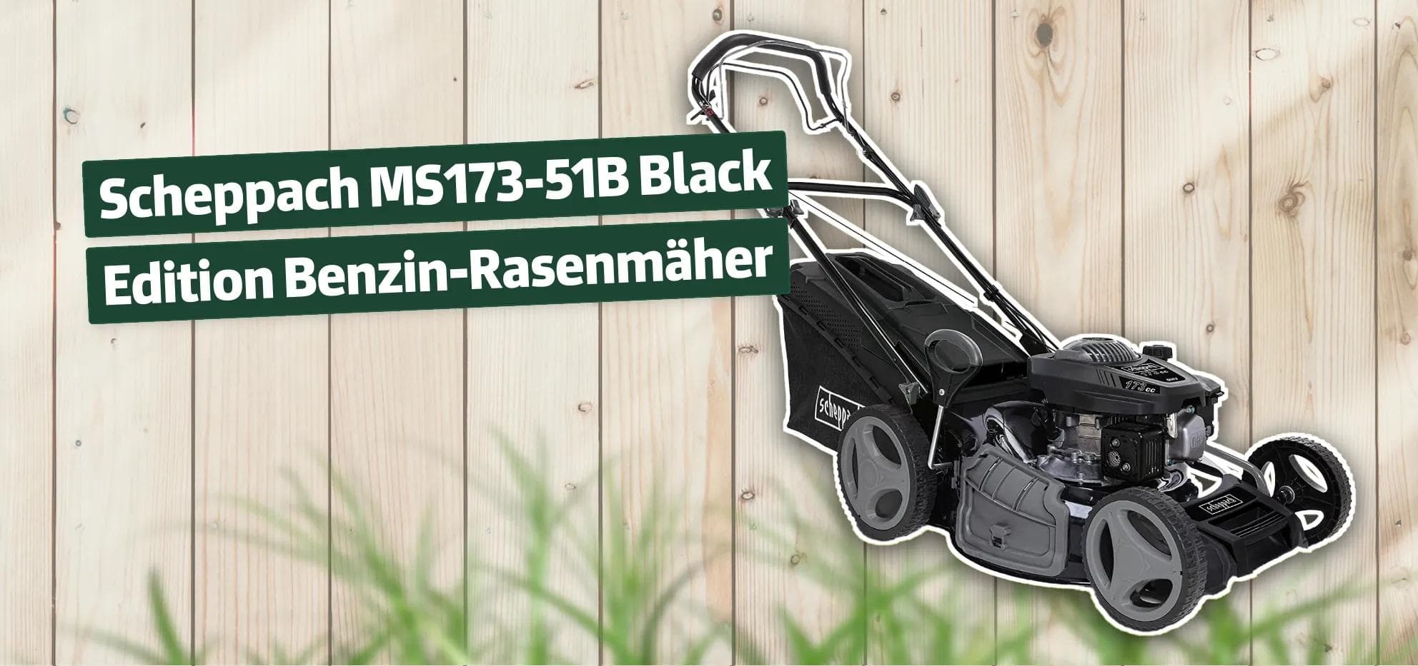 Scheppach MS173-51B Black Edition Benzin-Rasenmäher
