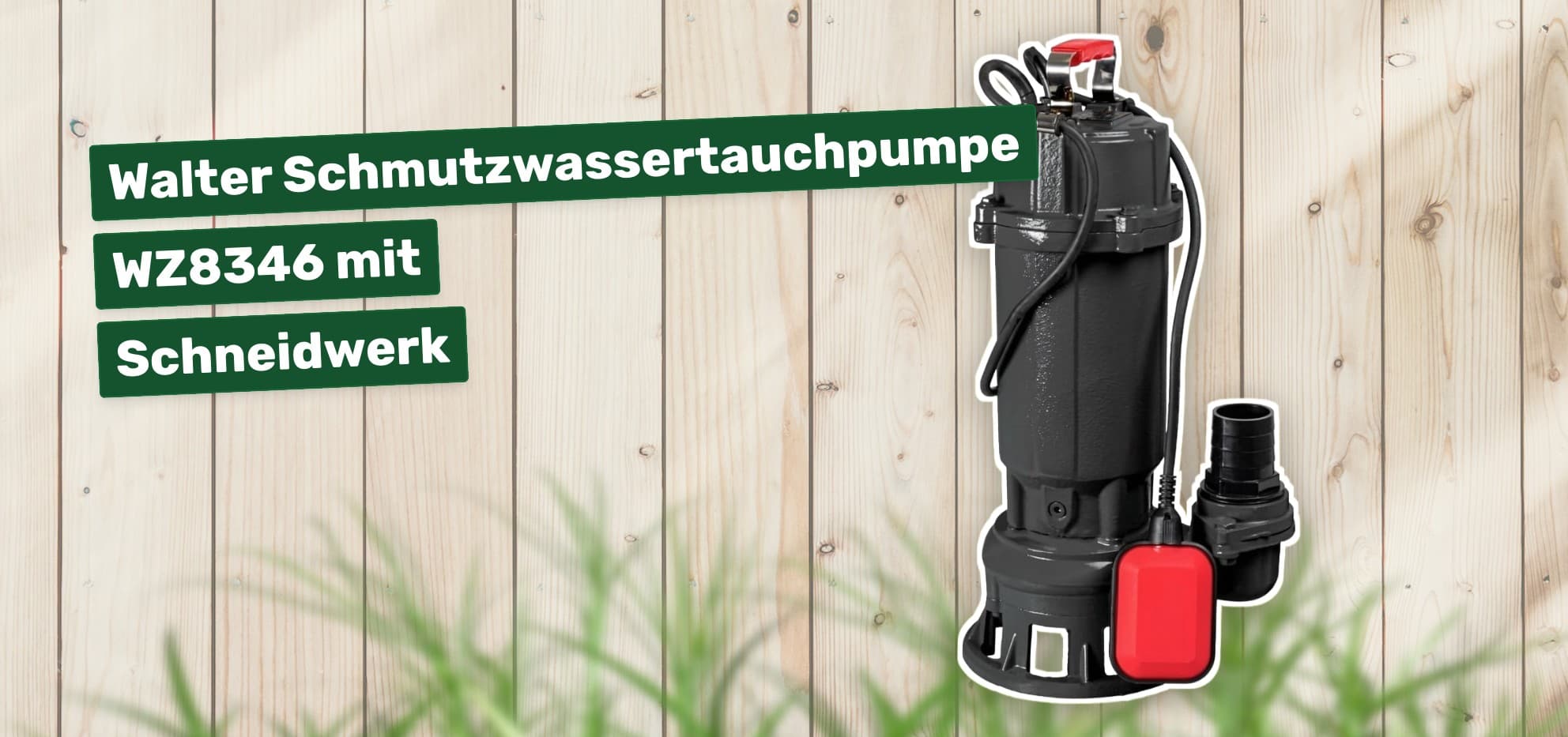Walter Schmutzwassertauchpumpe WZ8346 mit Schneidwerk