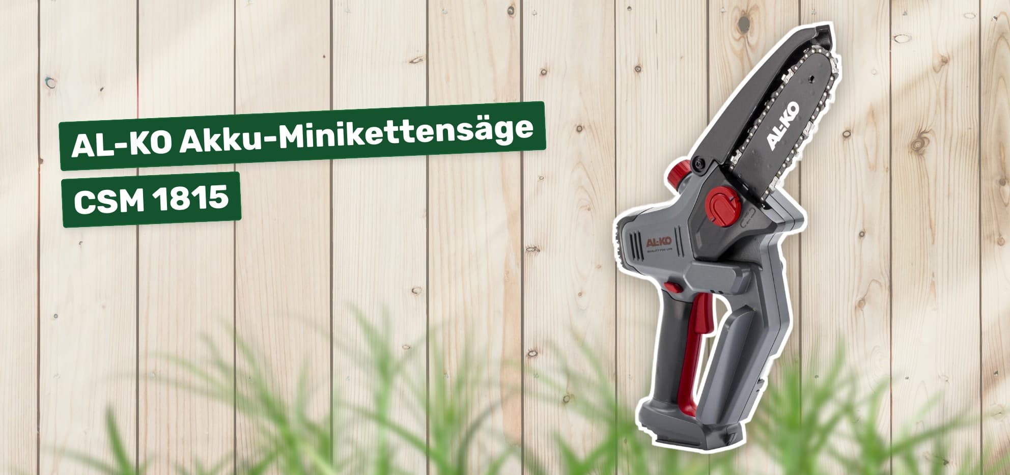 AL-KO Akku-Minikettensäge CSM 1815
