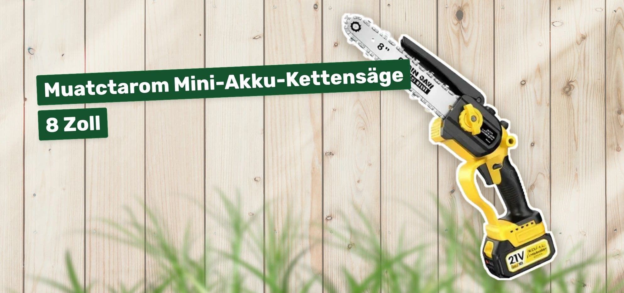 Muatctarom Mini-Akku-Kettensäge 8 Zoll