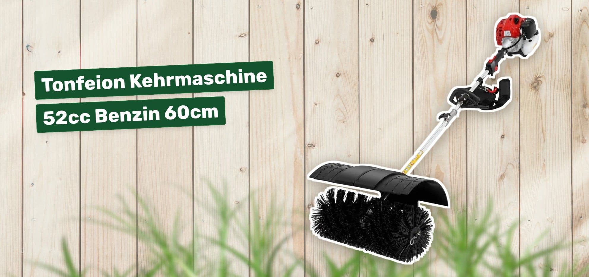Tonfeion Kehrmaschine 52cc Benzin 60cm