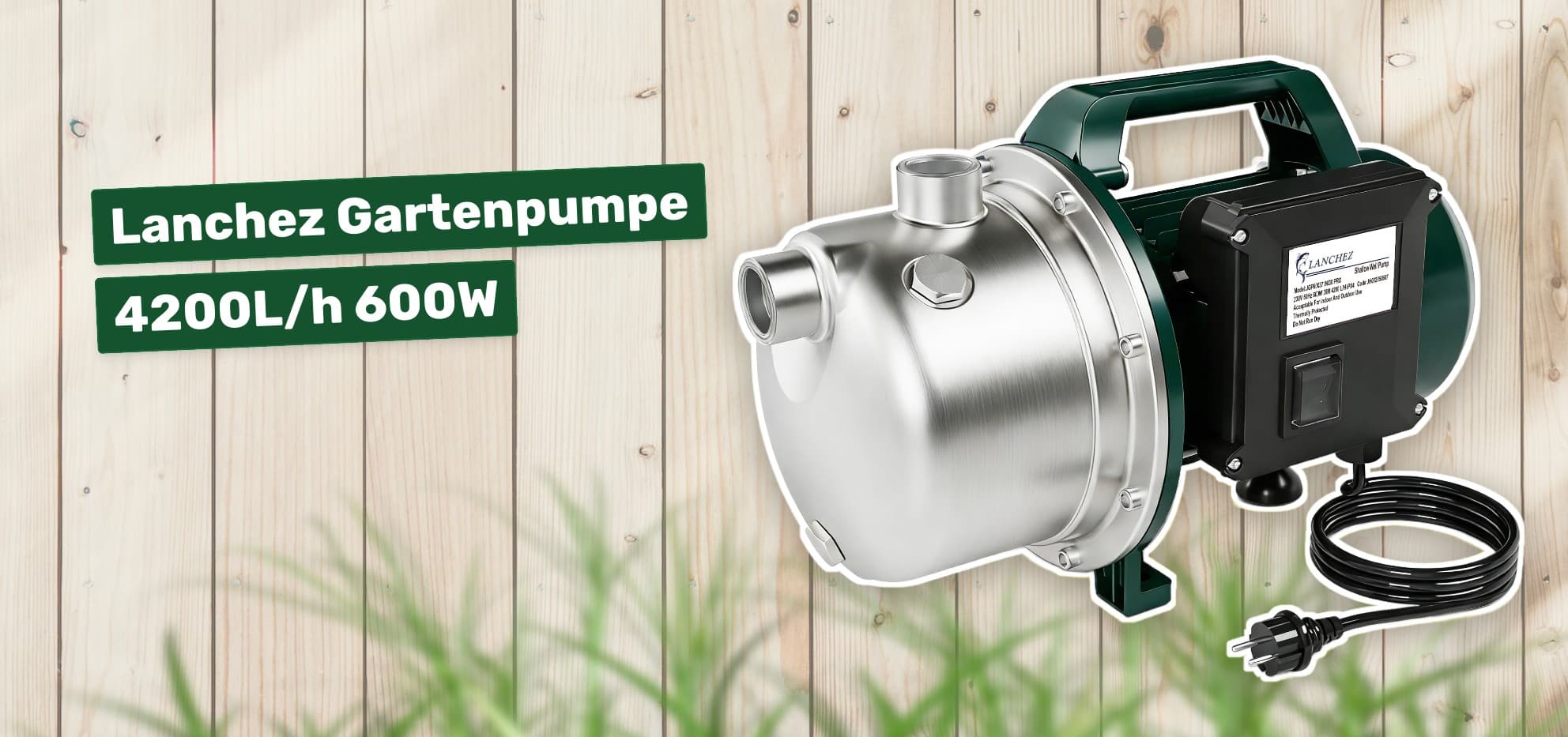 Lanchez Gartenpumpe 4200L/h 600W