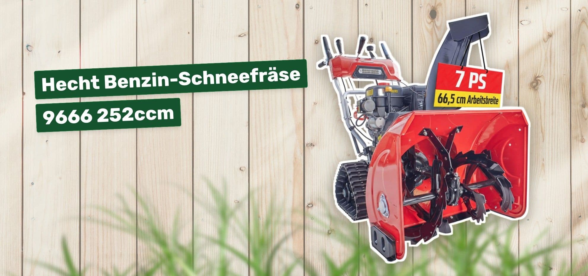 Hecht Benzin-Schneefräse 9666 252ccm