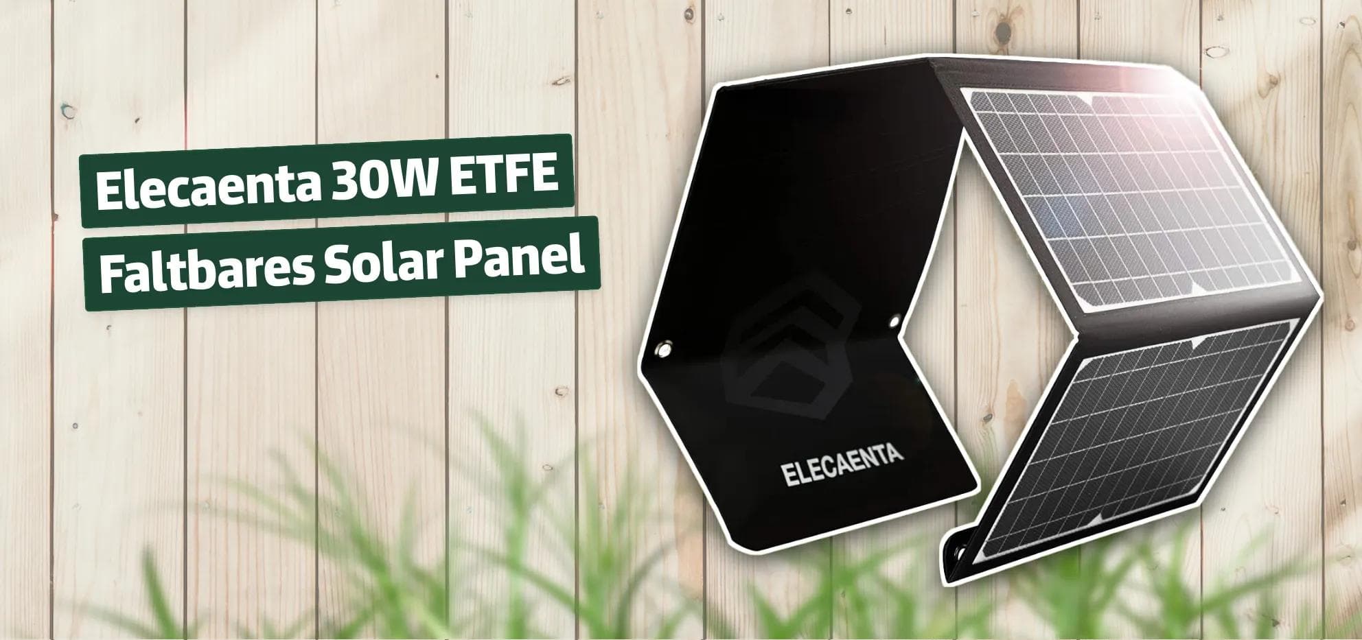 Elecaenta 30W ETFE Faltbares Solar Panel