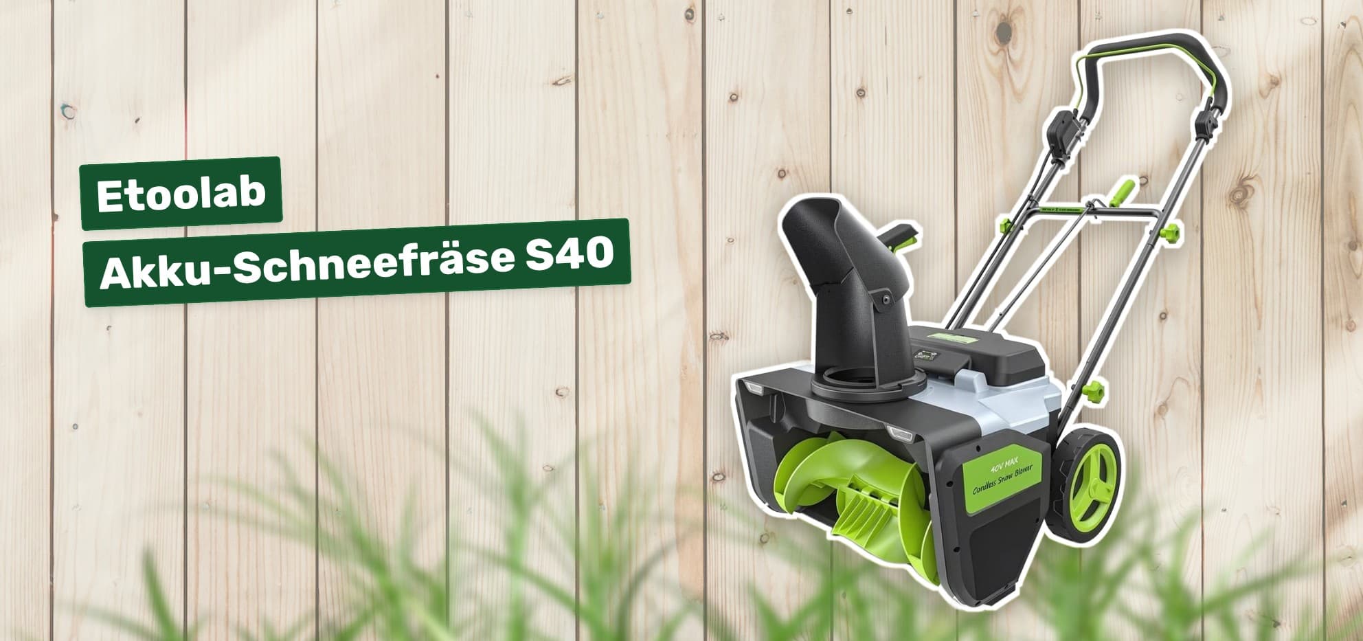 Etoolab Akku-Schneefräse S40