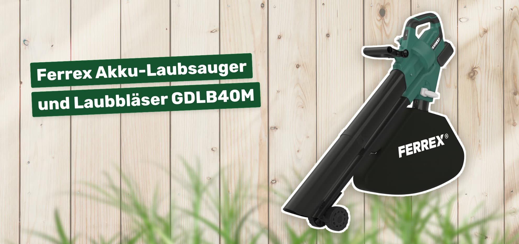 Ferrex Akku-Laubsauger und Laubbläser GDLB40M
