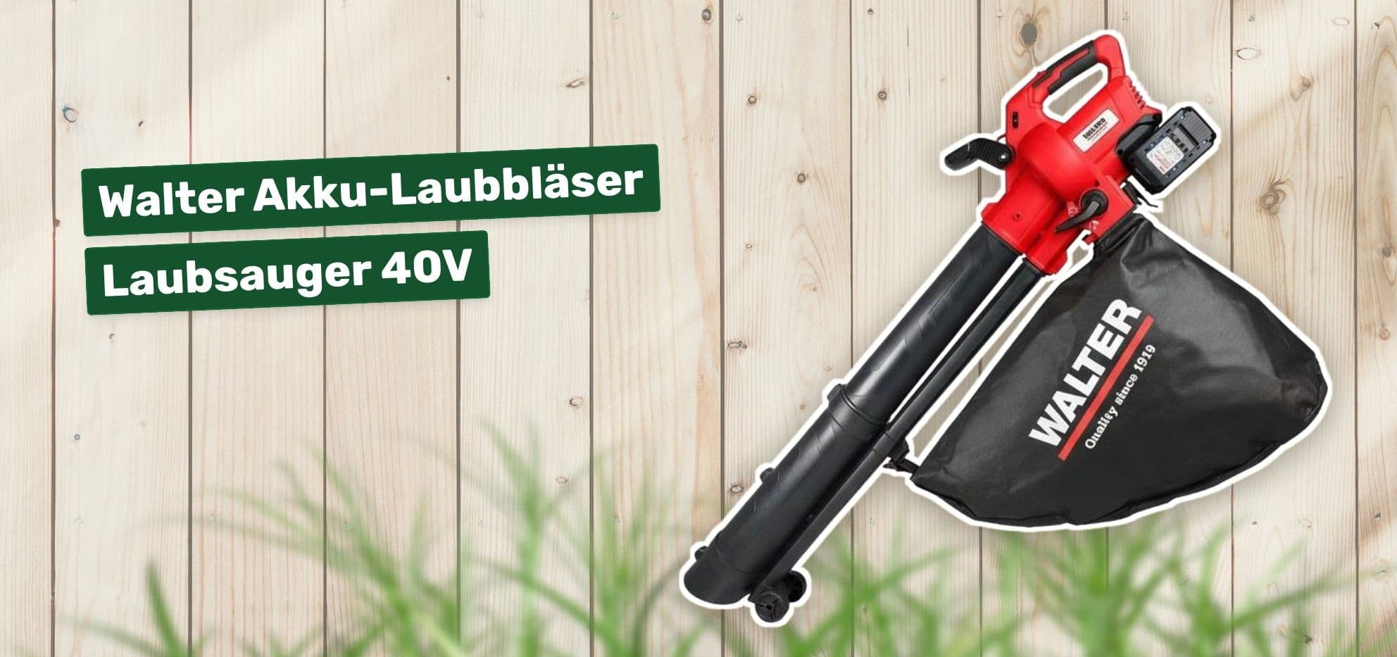 Walter Akku-Laubbläser Laubsauger 40V